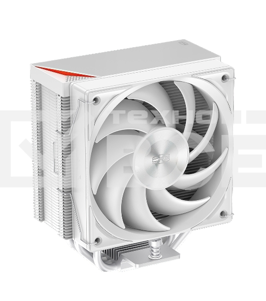 Кулер для процессора PCCooler RZ400 V2 WH (230W, 4-pin PWM, 155mm, Al/Cu, 4x6mm, 1x120mm, 86.73CFM, 32dBA, 2200RPM, S: 1851/1700/1200/115X, AM5/AM4, black)