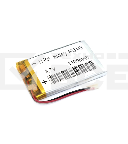Аккумулятор Li-Pol (батарея) 6*34*49мм 2pin 3.7V/1100mAh