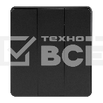 Выключатель Kranz ROUND 3 кл 10А с/у оникс, фото2