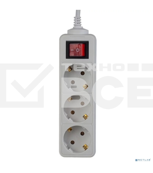 Сетевой удлинитель Perfeo (PF_A4681) 'POWERMATE' - 3 роз - 5 м - белый