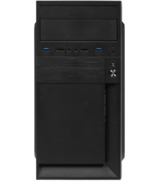 Компьютерный корпус Minitower ExeGate BAA-105U2-01-UNS350 (mATX, БП UNS350 с вент. 12см, 2*USB+2*USB 3.0, аудио, черный)