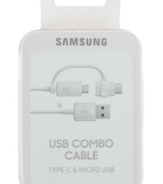 Кабель Samsung EP-DG930DWEGRU USB-microUSB/USB Type-C белый 1.5м