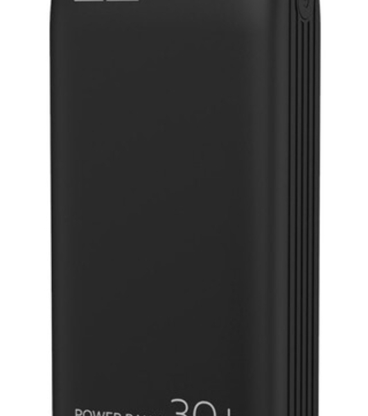 Портативный аккумулятор More choice (4620202550576) PB22-30 с кабелем 2USB 2.1A - 30000mAh черный
