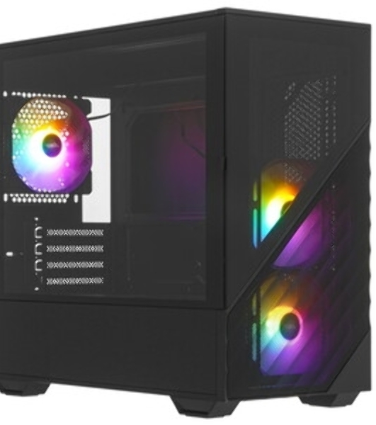 Компьютерный корпус 1STPLAYER DK D7 черный mATX 3x120мм LED fans D7-BK-3F1