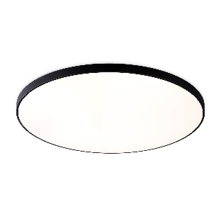 Потолочный светодиодный светильник Ambrella light FZ1227 BK черный IP44 43W 4200K D455*60 (Без ПДУ)