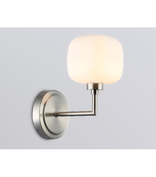 Настенный светильник Ambrella light LH53007 SN/FR сатин никель/белый матовый G9 max 40W 195*120*230