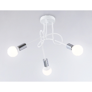 Светильник Ambrella light TR80414/3 WH/CH белый/хром E27/3 max 60W D670*370