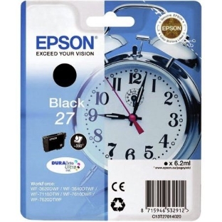 Картридж струйный Epson C13T27014020 черный для Epson WF7110/7610/7620 (350стр.) (6.2мл)
