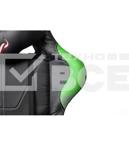 Кресло игровое Бюрократ VIKING 5 AERO LGREEN черный/салатовый искусственная кожа