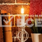 Лампа светодиодная филаментная Rexant Свеча CN35 9.5 Вт 950 Лм 2700K E14 прозрачная колба, фото2