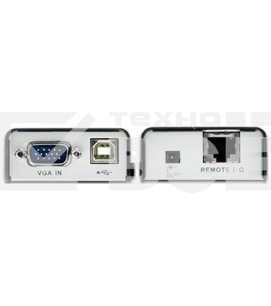 Удлинитель, SVGA+KBD+MOUSE USB ATEN, 100 метр., HD-DB15+USB A-тип/USB B-тип, Female, c KVM-шнуром USB, Б.П. 220> 5V (CE100-A7-G)