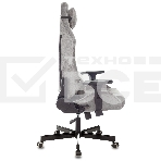 Кресло игровое Knight N1 Fabric серый Light-19 с подголов. крестовина металл, фото5