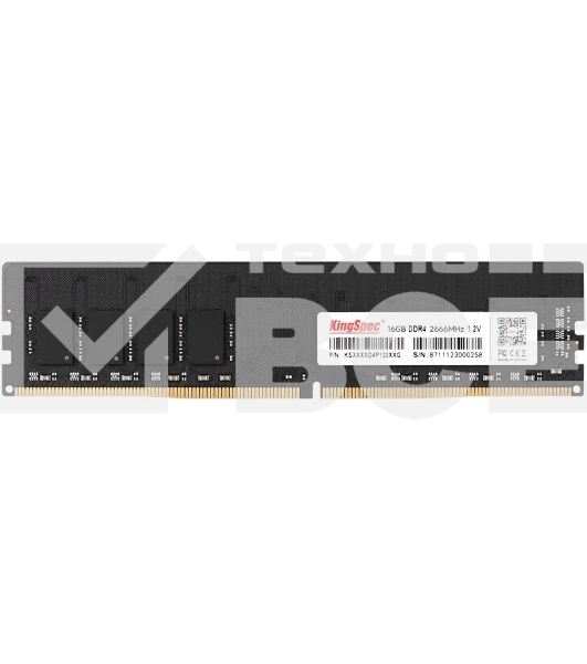Оперативная память KingSpec, DDR4, 16GB (1x16GB), 2666MHz, CL18