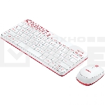 Клавиатура + мышь Logitech Wireless Combo MK 240 Nano White-red 920-008212, фото10