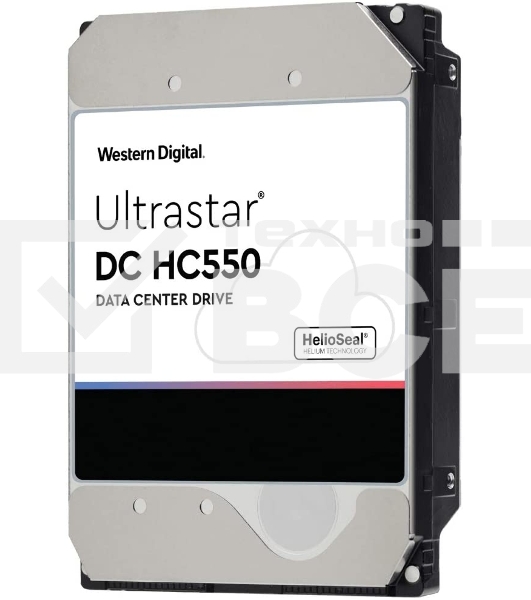 Жесткий диск Western Digital Original SATA-III 16Tb 0F38462/0F38468 WUH721816ALE6L4 OEM Ultrastar DC HC550 (7200rpm) 512Mb 3.5'