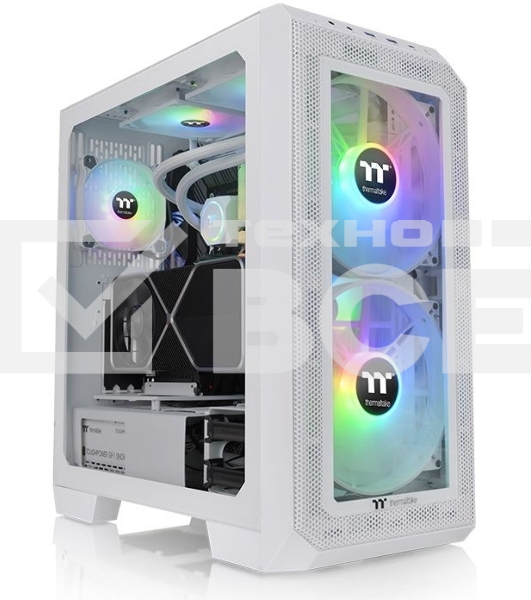 Компьютерный корпус Thermaltake View 300 MX белый без БП ATX 6x120mm 6x140mm 3x200mm 2xUSB2.0 1xUSB3.0 audio bott PSU