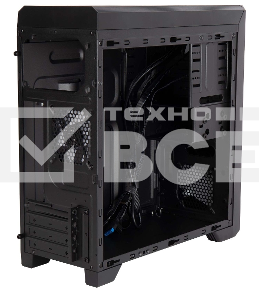 Компьютерный корпус Hiper A68 черный без БП ATX 1x92mm 2xUSB2.0 1xUSB3.0 audio bott PSU