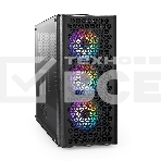 Компьютерный корпус Miditower ExeGate EVO-9202-NPX500 (ATX, БП 500NPX с вент. 12 см, с окном, 1*USB+1*USB3.0, аудио, 3 вент. 12см с RGB подсветкой), фото2