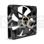 Вентилятор для корпуса ExeGate EX14025S4P-PWM черный, 140 мм, 1200 об/мин, 24 дБ, 4 pin, фото 1