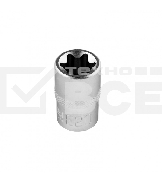 Головка торцевая 1/2, Е20, CrV Stels