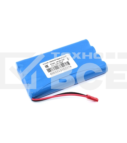 Аккумулятор Ni-Cd 9,6V 1400mAh AA Flatpack разъем JST