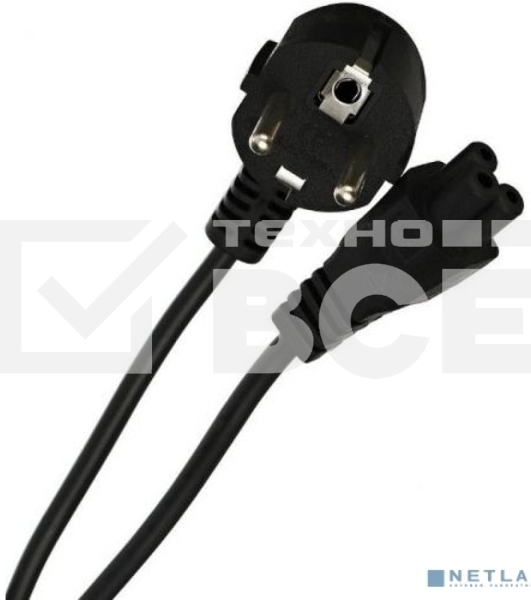 Кабель питания VCOM для ноутбуков 3М 3G*0.5mm 220V (CE022-CU) VDE стандарт