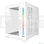 Компьютерный корпус Ginzzu V420 RGb подсветка, закаленное стекло 1*USB 3.0,1*USB 2.0, AU белый mATX, фото4