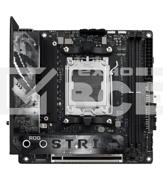 Материнская плата ASUS ROG STRIX X870-I GAMING WIFI, AM5, AMD X870, 2xDDR5, 2xSATA, 2xM.2, 1xPCI-E 5.0 x16, 1xHDMI, 2xUSB-C USB4, 1xUSB-C 10Gbps, 4xUSB-A 10Gbps, 1x 2.5Gb LAN, 2x3.5 мм, Mini-ITX