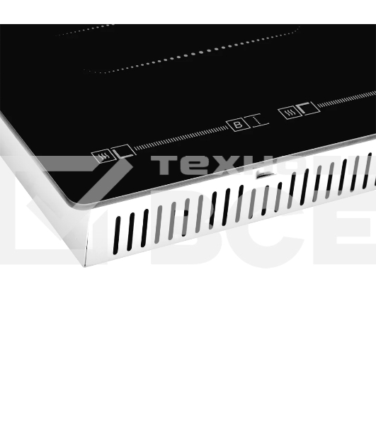 Встраиваемая электрическая панель Kuppersberg ICS 644 60 см, индукция, 4 конфорки, Flexi-zone, черный цвет