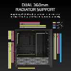 Корпус Corsair Frame 4000D RS ARGB Black, Midi-Tower, чёрный, 3 x 120 мм, фото6