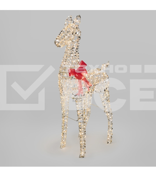 Светодиодная фигура Neon-night Олененок 107см, цвет свечения теплый белый, питание от трансформатора, IP44
