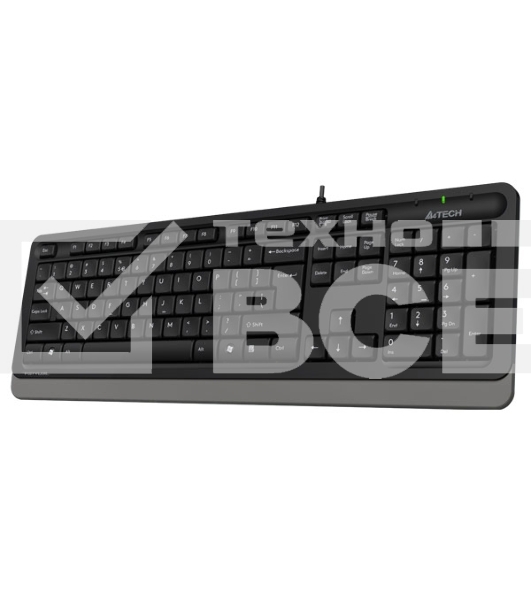 Клавиатура проводная A4Tech Fstyler FK10, USB, черный/серый