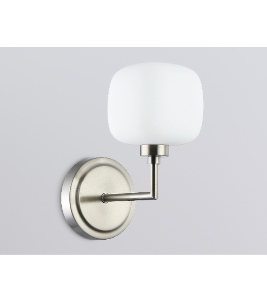Настенный светильник Ambrella light LH53007 SN/FR сатин никель/белый матовый G9 max 40W 195*120*230