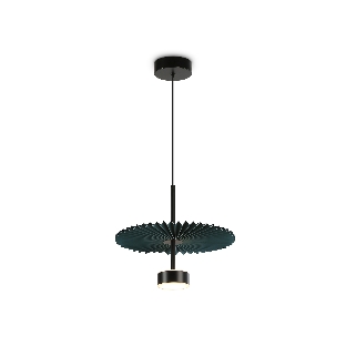 Светильник Ambrella light LH72605 BK/DB черный/синий 6W 3000K D300*260-1770