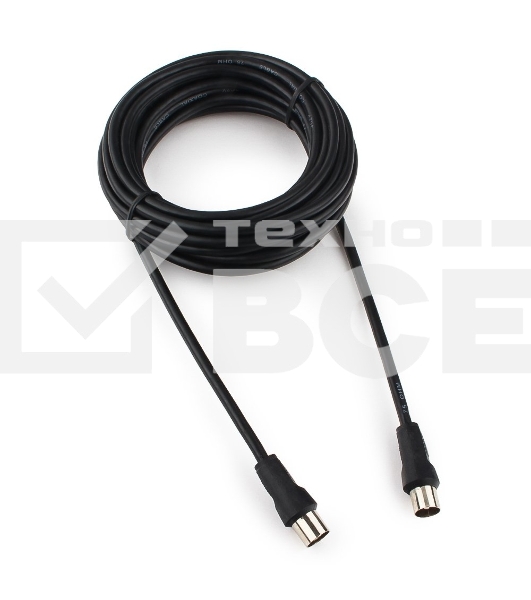 Кабель телевизионный Cablexpert, CCV-515-5M, Coaxial M/F, 5м