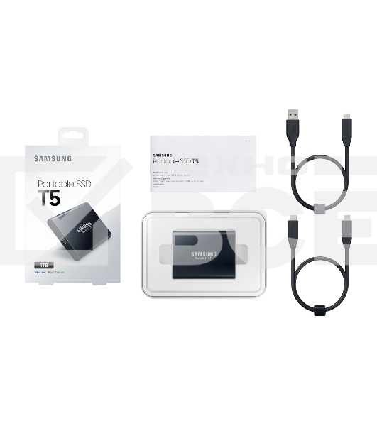 Внешний твердотельный накопитель SSD 1TB Samsung T5 (Up to 540Mb/s, USB 3.1 Type-C) (MU-PA1T0B/WW)