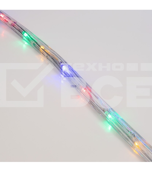 Дюралайт LED, свечение с динамикой (3W) - мульти (RYGB), 24 LED/м, бухта 100м