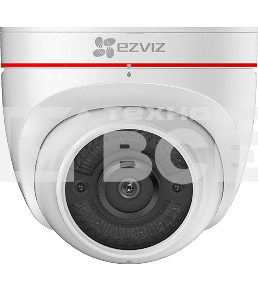 Видеокамера IP Ezviz C4W (2.8мм) 2Мп внешняя купольная Wi-Fi камера c ИК-подсветкой до 30м 1/2.7'' CMOS матрица; объектив 2.8мм; угол обзора 118°; ИК-фильтр; 0.02лк @F2.0; DWDR, 3D DNR; встроенный микрофон и динамик