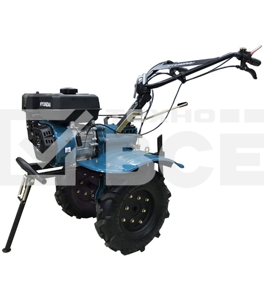 Мотоблок с комплектом колес Hyundai T1300 (HYUNDAI IC210 4-х такт, 7,0 л.с, ширина 90 см, глубина 30 см, 93 кг, 2 вперед, 1 назад)