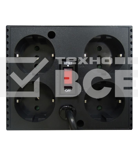 Стабилизатор напряжения Powercom TCA-1200 600Вт 1200ВА черный