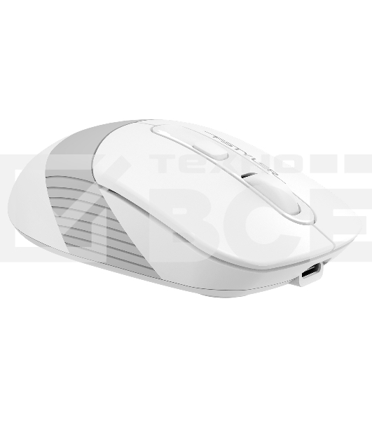 Мышь беспроводная A4Tech Fstyler FB10C белый/серый, 2000 dpi, радиоканал, Bluetooth, USB, кнопки - 4