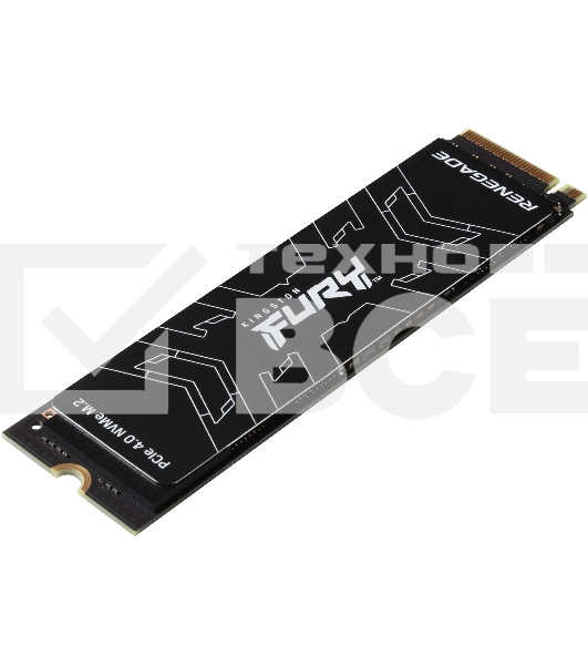 Накопитель SSD Kingston Fury Renegade SFYRD/2000G, 2 ТБ, M.2 2280, PCIe 4.0 x4, NVMe, R/W 7300/7000, с радиатором