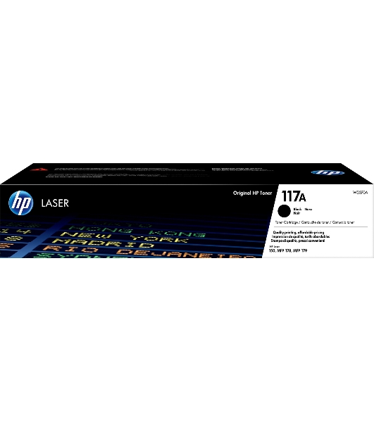 Картридж лазерный HP W2070A (HP 117A) черный для HP Color Laser 150/170 1000 страниц.