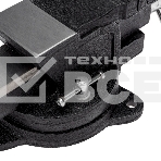 Тиски слесарные Kranz 100 мм, поворотные, с наковальней, фото5