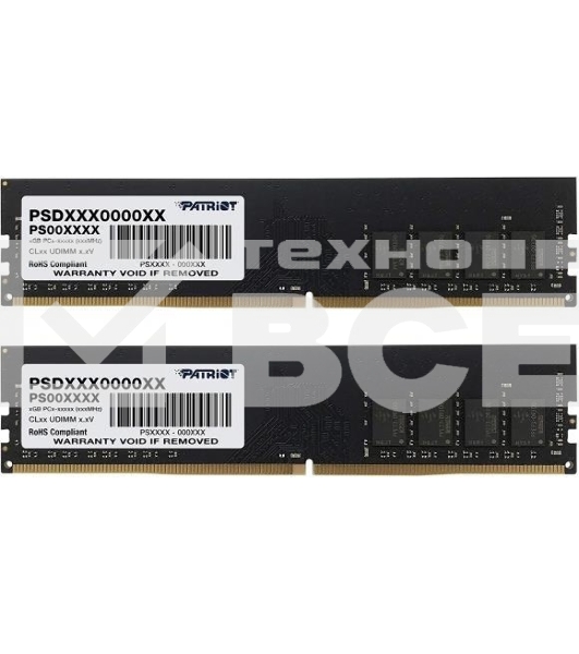 Оперативная память Patriot Signature, DDR4, 8GB (2x4 GB), 2666 MHz, CL19