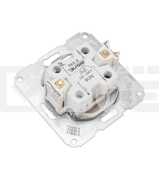 Переключатель DEA 1кл прох. с/у 10А мех. Беж KRANZ