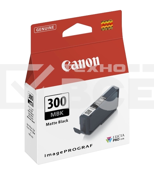 Картридж струйный Canon PFI-300 MBK EUR/OCN черный (1750 стр.) для Canon imagePROGRAF PRO-300