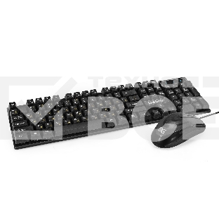 Комплект ExeGate Professional Standard Combo MK110 (клавиатура влагозащищенная 104кл. + мышь оптическая 1000dpi, 3 кнопки и колесо прокрутки, длина кабелей 1,5м; USB, черный, Color Box)