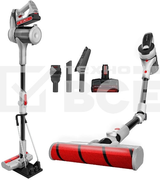 Пылесос вертикальный Polaris PVCS 5090 Clean Expert PRO серый/черный, питание от аккумулятора, 160 Вт, уборка сухая, пылесборник контейнер 0.6 л, работа от АКБ max 60 мин.