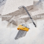 Набор ключей имбусовых HEX Kranz 2,0-12 мм, CrV, 9 шт., удлиненные, фото3